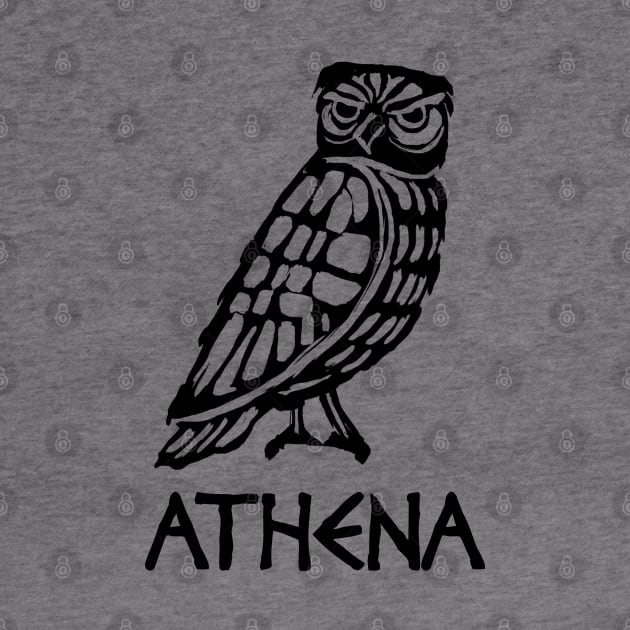 Wise Owl, Owl of Athena by Witchling Art